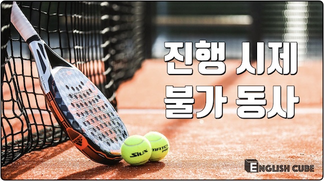 현재진행 시제로 사용할 수 없는 동사