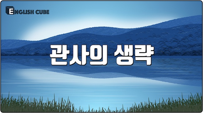 관사의 생략